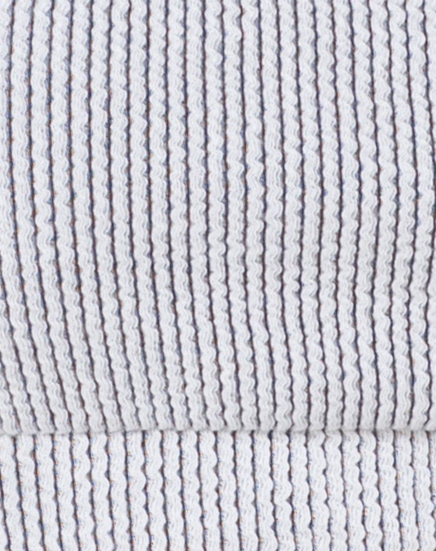 Bild von Shani Bikiniunterteil in Crinkle Rib Weiß