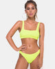 Bild von Shani Bikini Top in 80s Crinkle Sour Lime