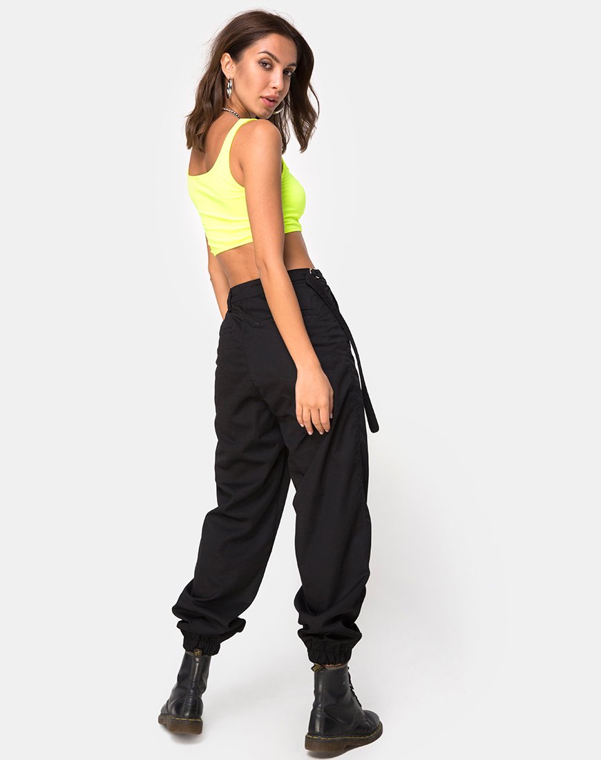 Bild von Shani Crop Top in Neongelb