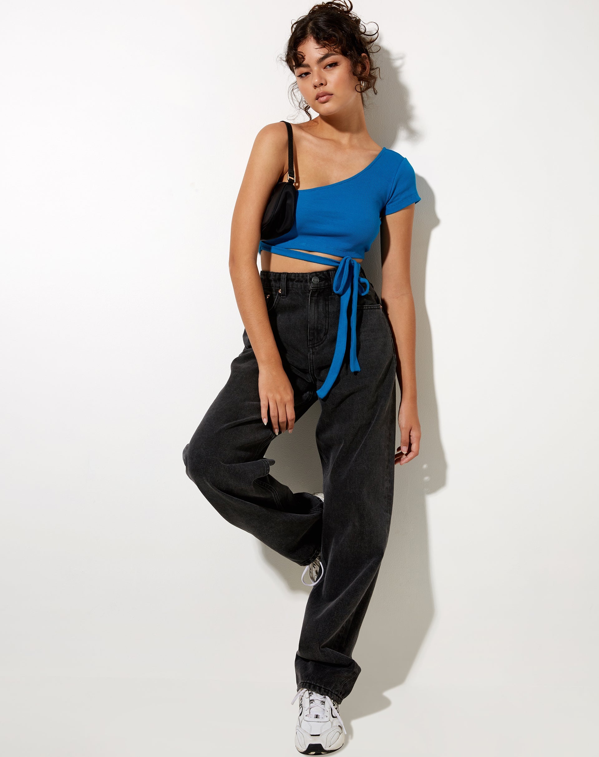 Bild von Shanon Crop Top in Rib Aqua