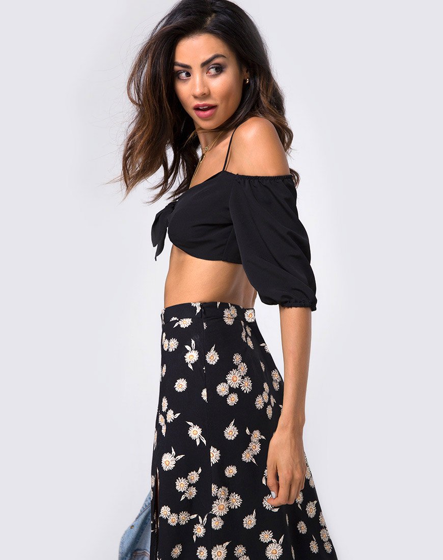 Shayk Maxirock in Grunge Daisy Floral