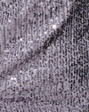 Drapierung Pailletten Silber