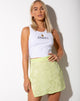 Bild von Shenka Minirock aus Satin Rose Lime