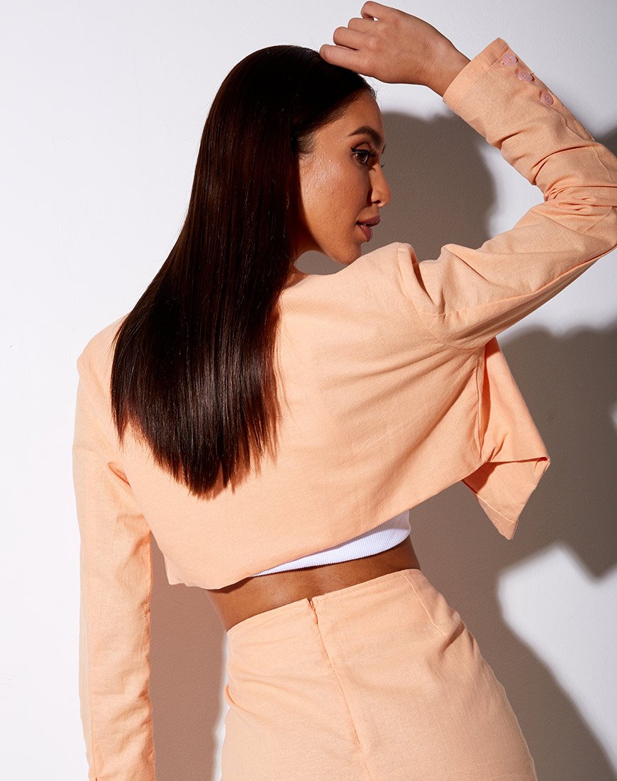 Noly Cropped Blazer in zarter Cantaloupe