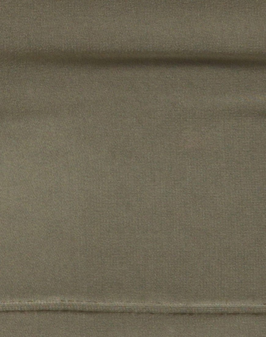 Bild von Shim Cutout Crop Top in Khaki