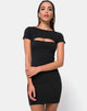 Bild von Shimmie Bodycon Kleid in Schwarz