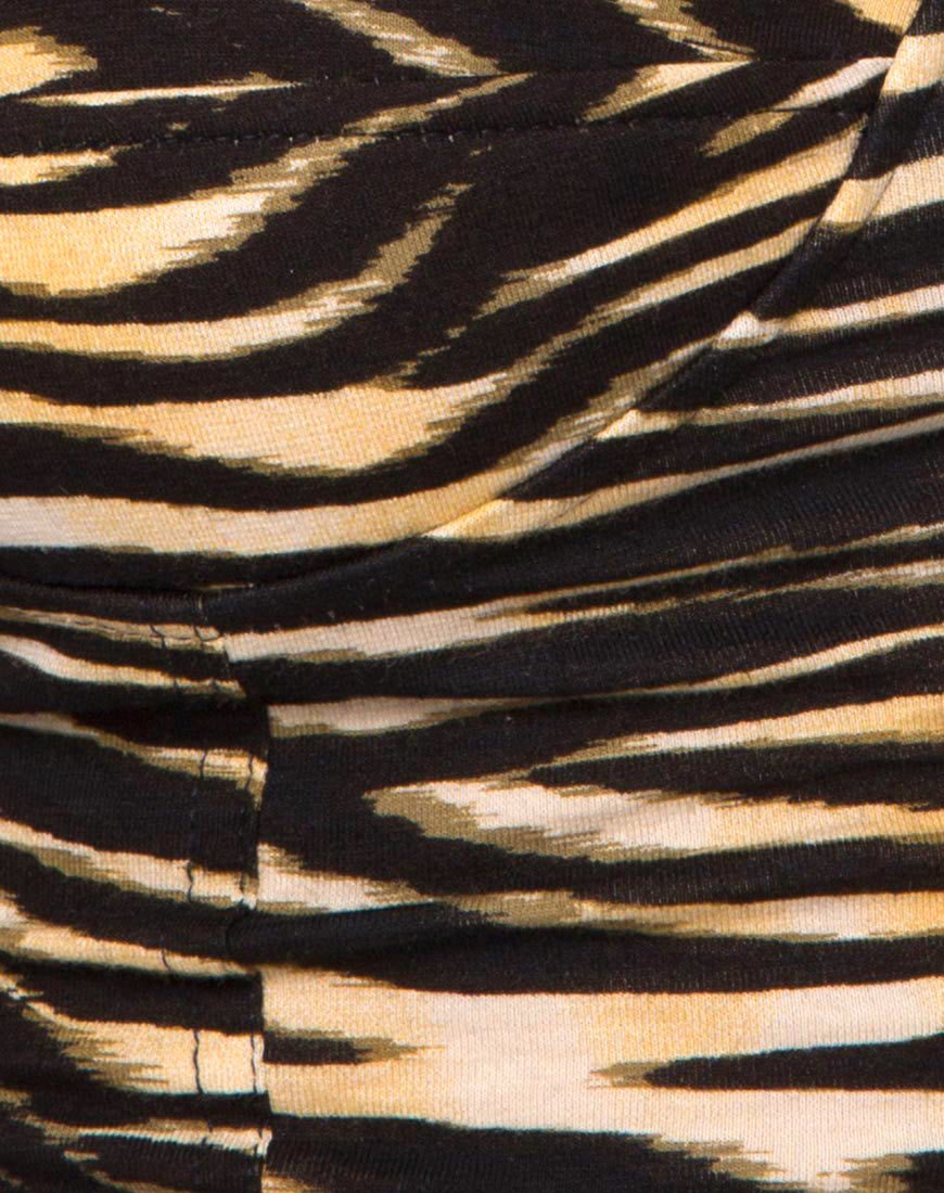 Bild von Shistra Cropped Top in Zips Zebra Brown