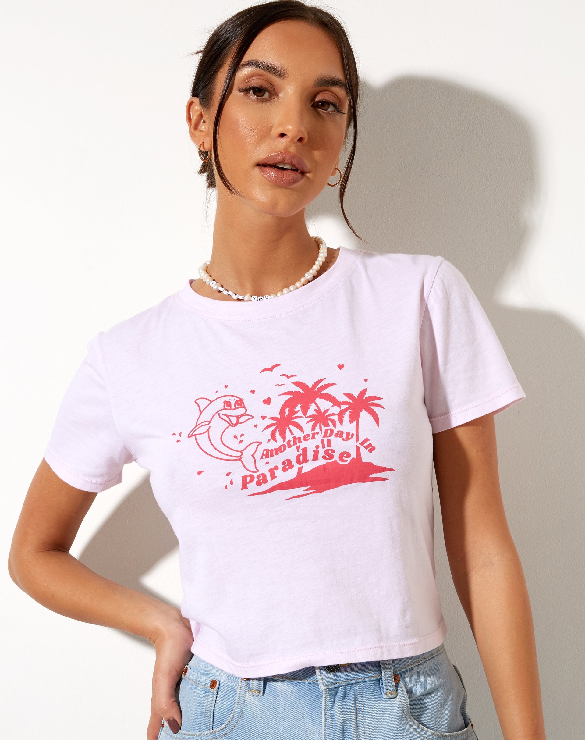 Bild von Shrunk Tee in Babyrosa Paradiesdelfin