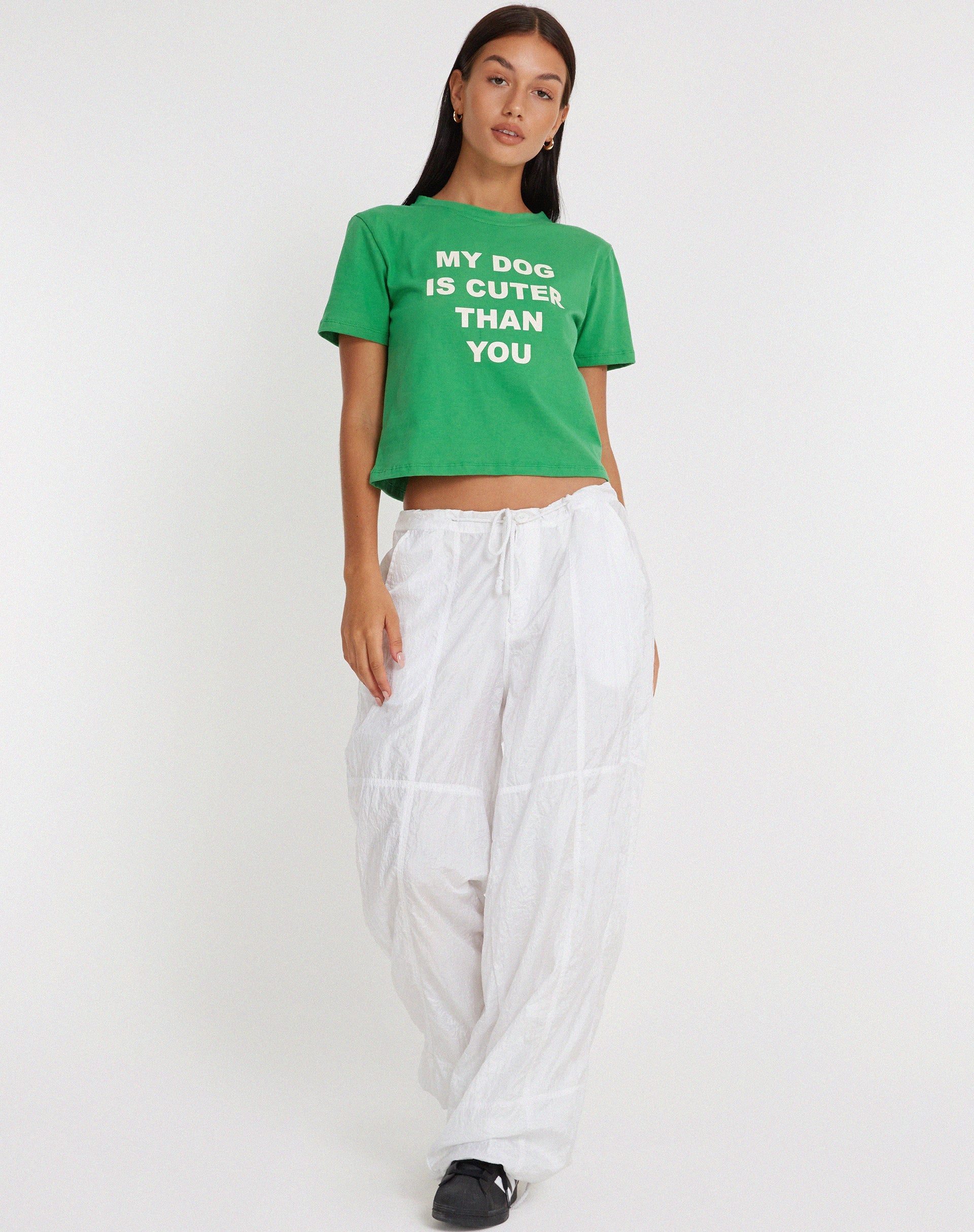 Bild von Shrunk Tee in Bush Green My Dog Is Cuter Than Yours