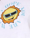 Weiße Retro-Sonne