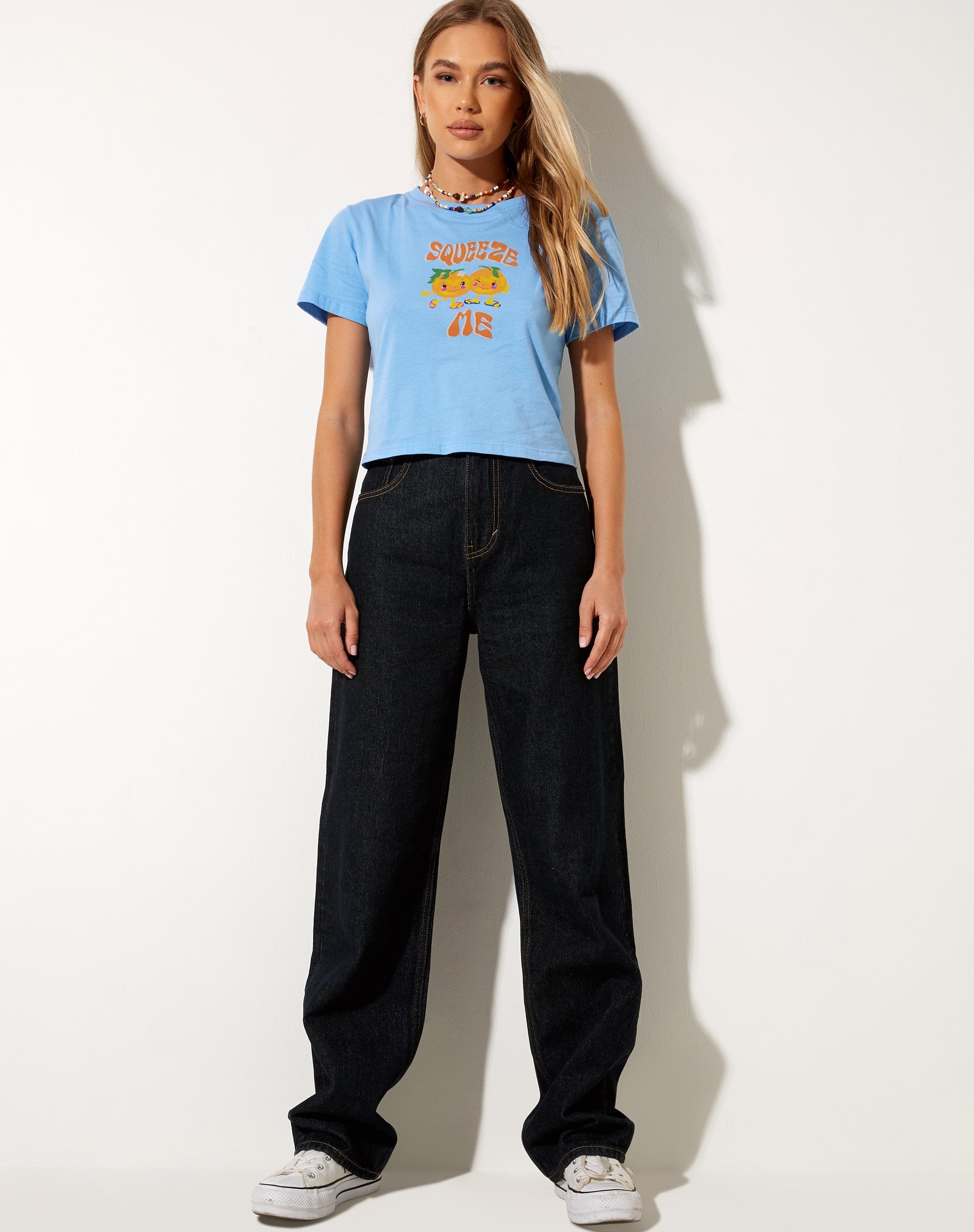 Bild von Shrunk Tee in Ozeanblau Squeeze Me