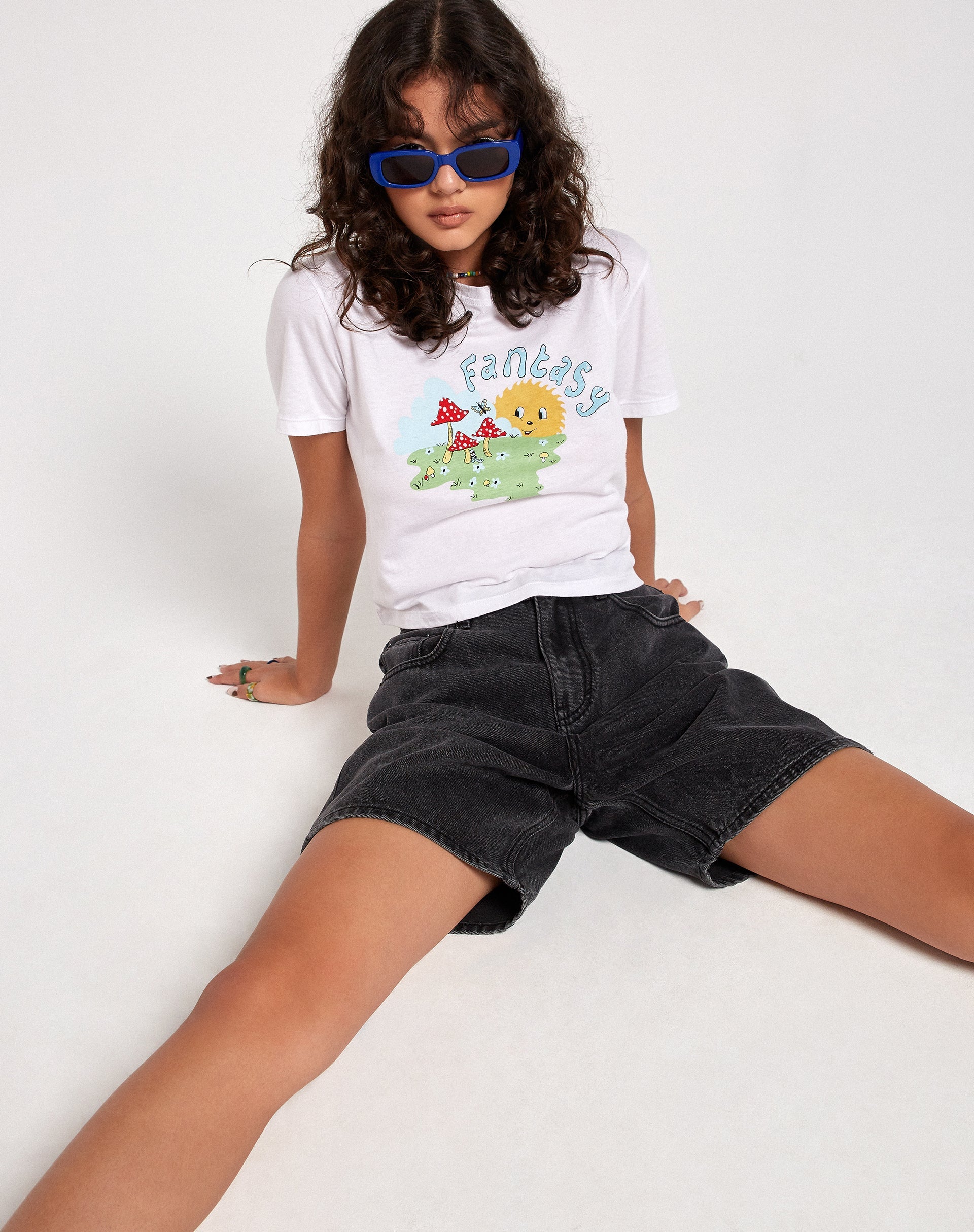 Bild von Dad Denim Short in Black Wash