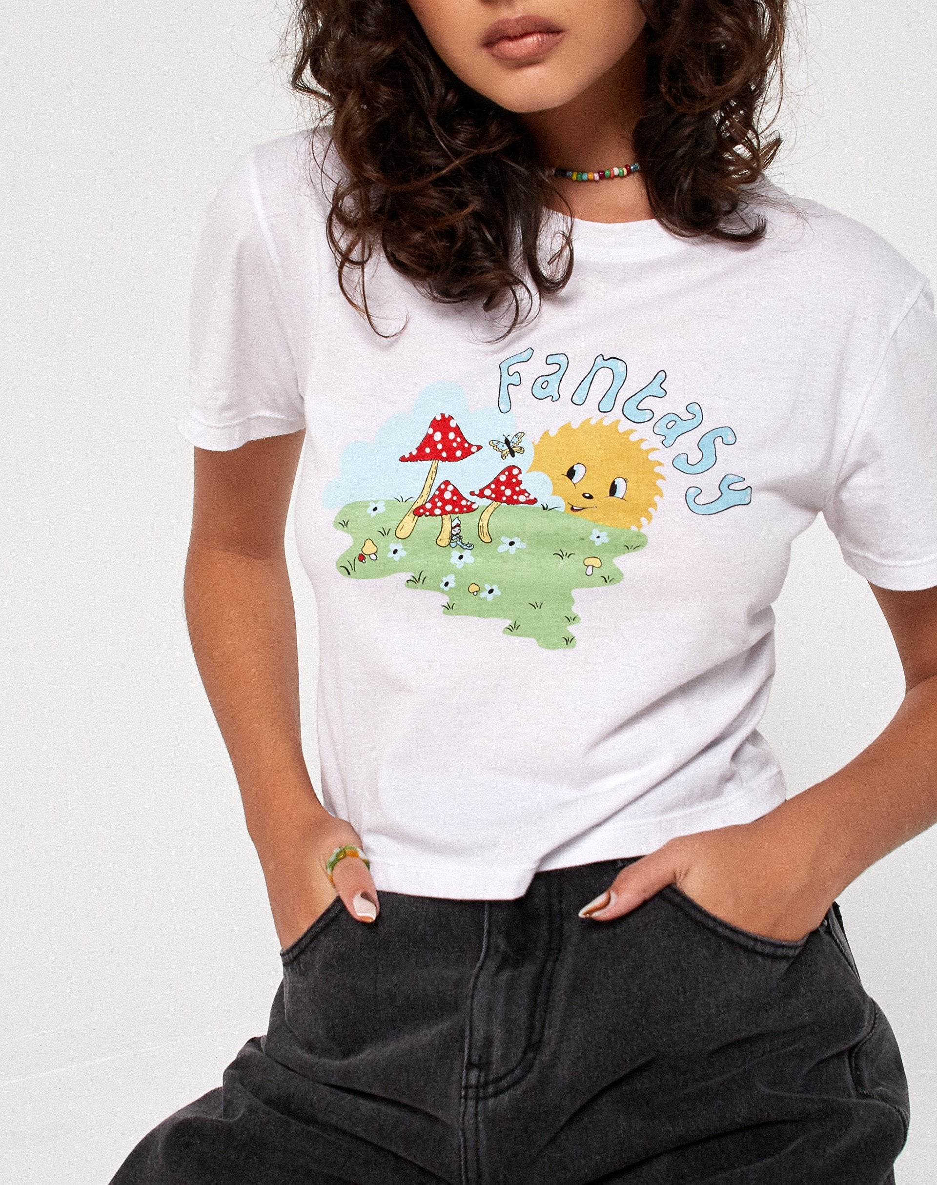 Bild von Shrunk Tee in Weiß Fantasy