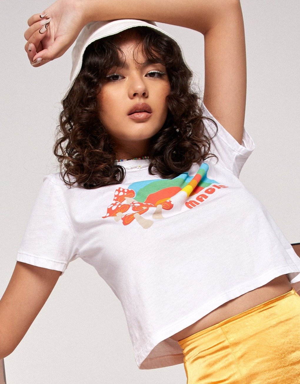Geschrumpftes Tee in White Magic Rainbow Mushroom