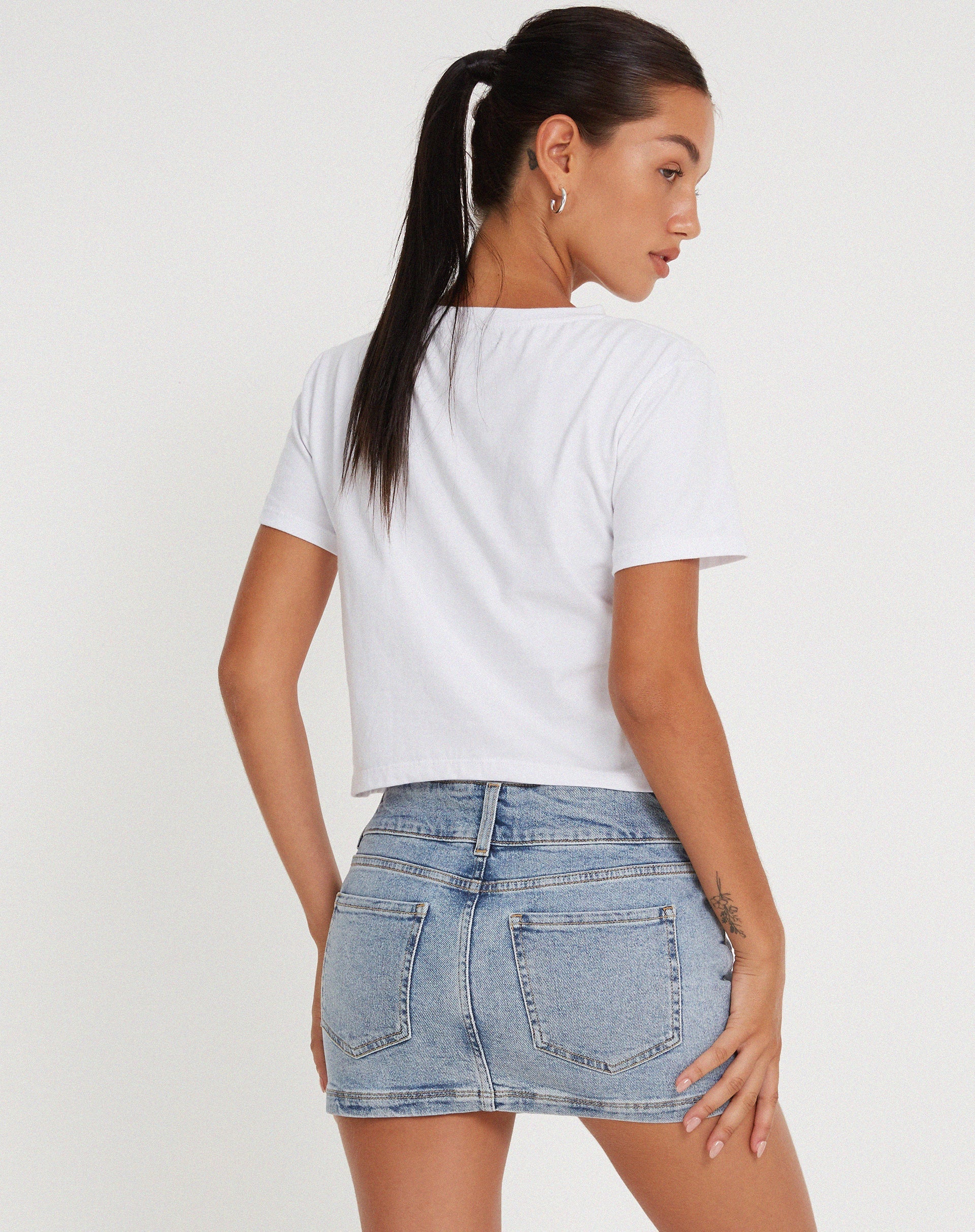 Bild von Shrunk Tee in Weiß You Give Me The Ick