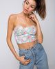 Bild von Shisui Tube Top in Bloom Floral Blue Base