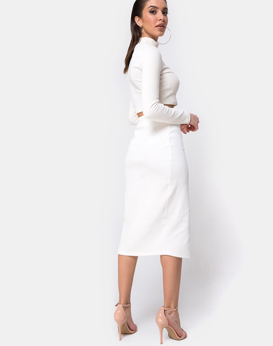 Bild von Shureen Crop Top aus Samtripp Weiß