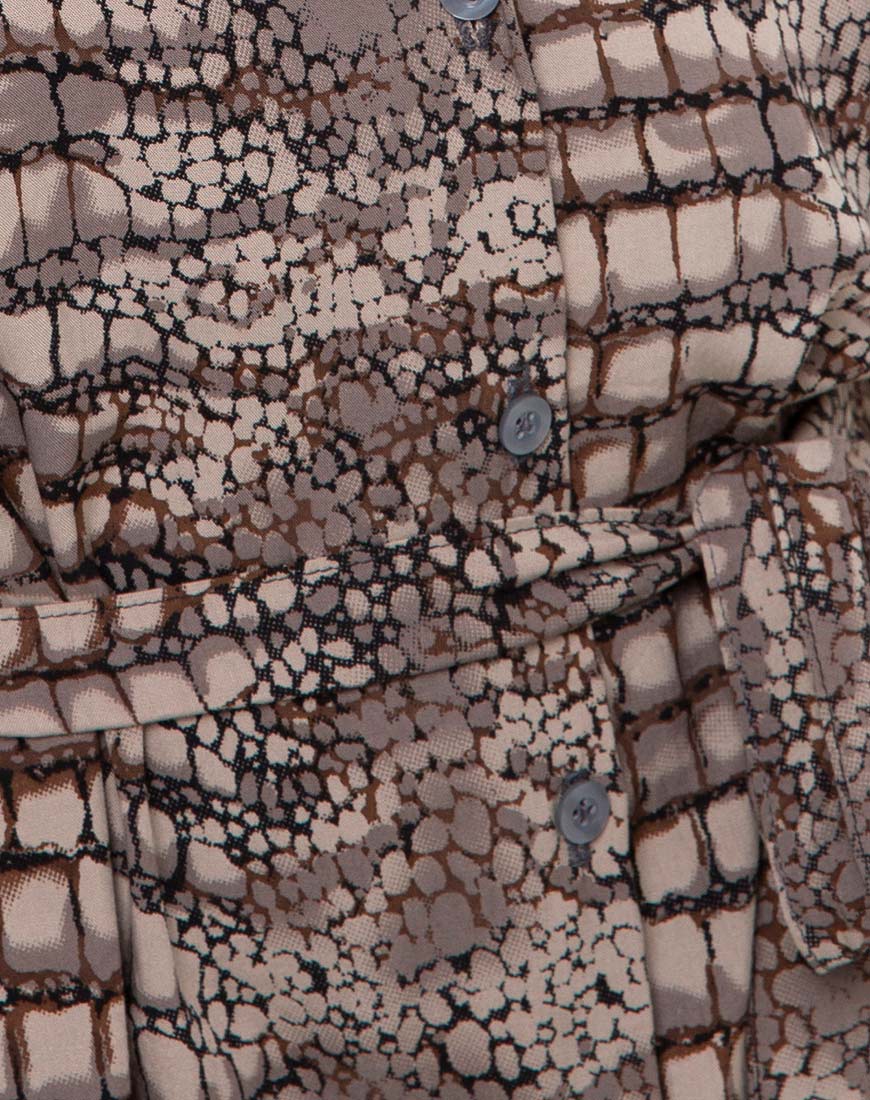Image of Siare Hemdkleid in Croc Neutral Grau