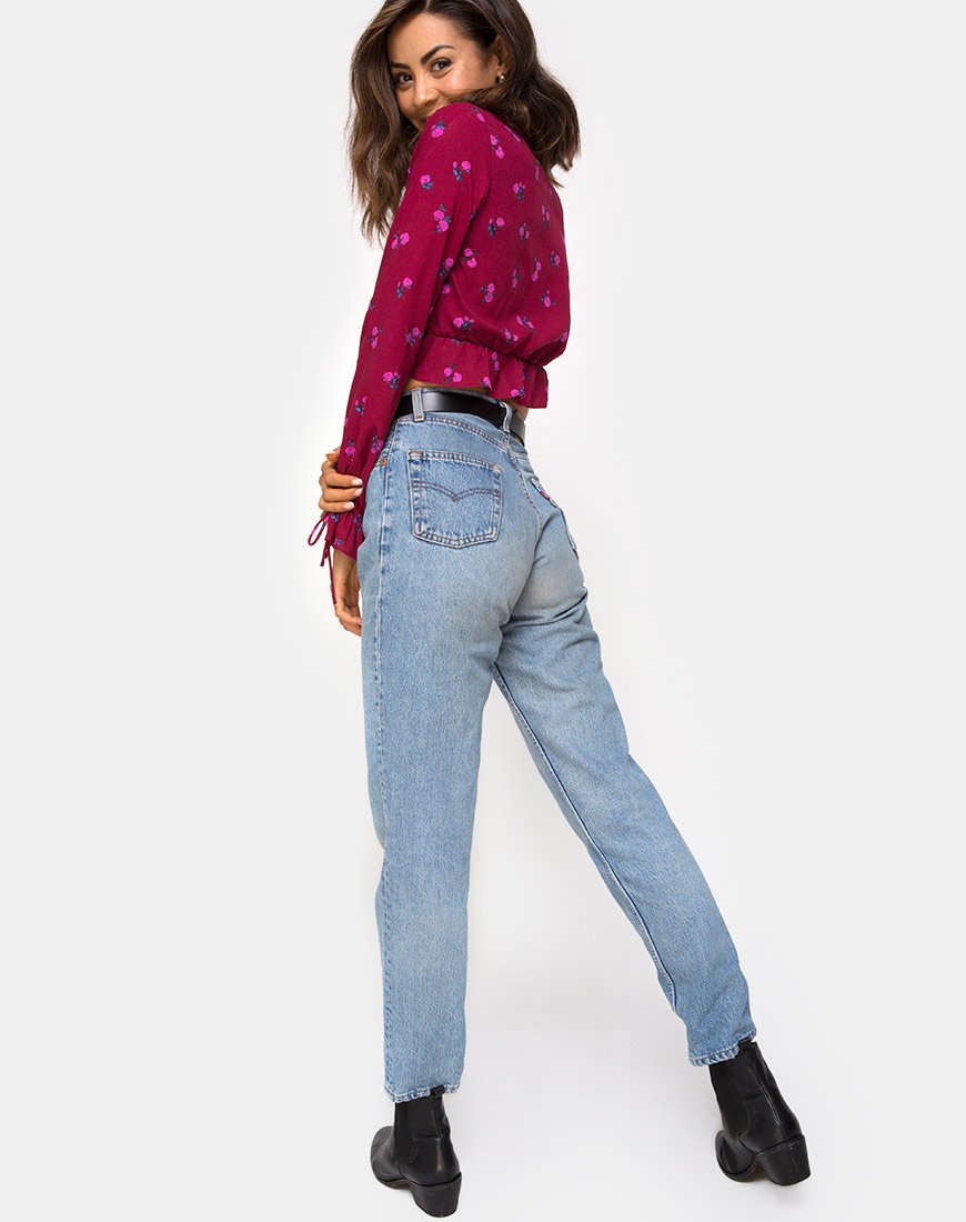 Bild von Sibel Top in Magenta-Rose-Rosa