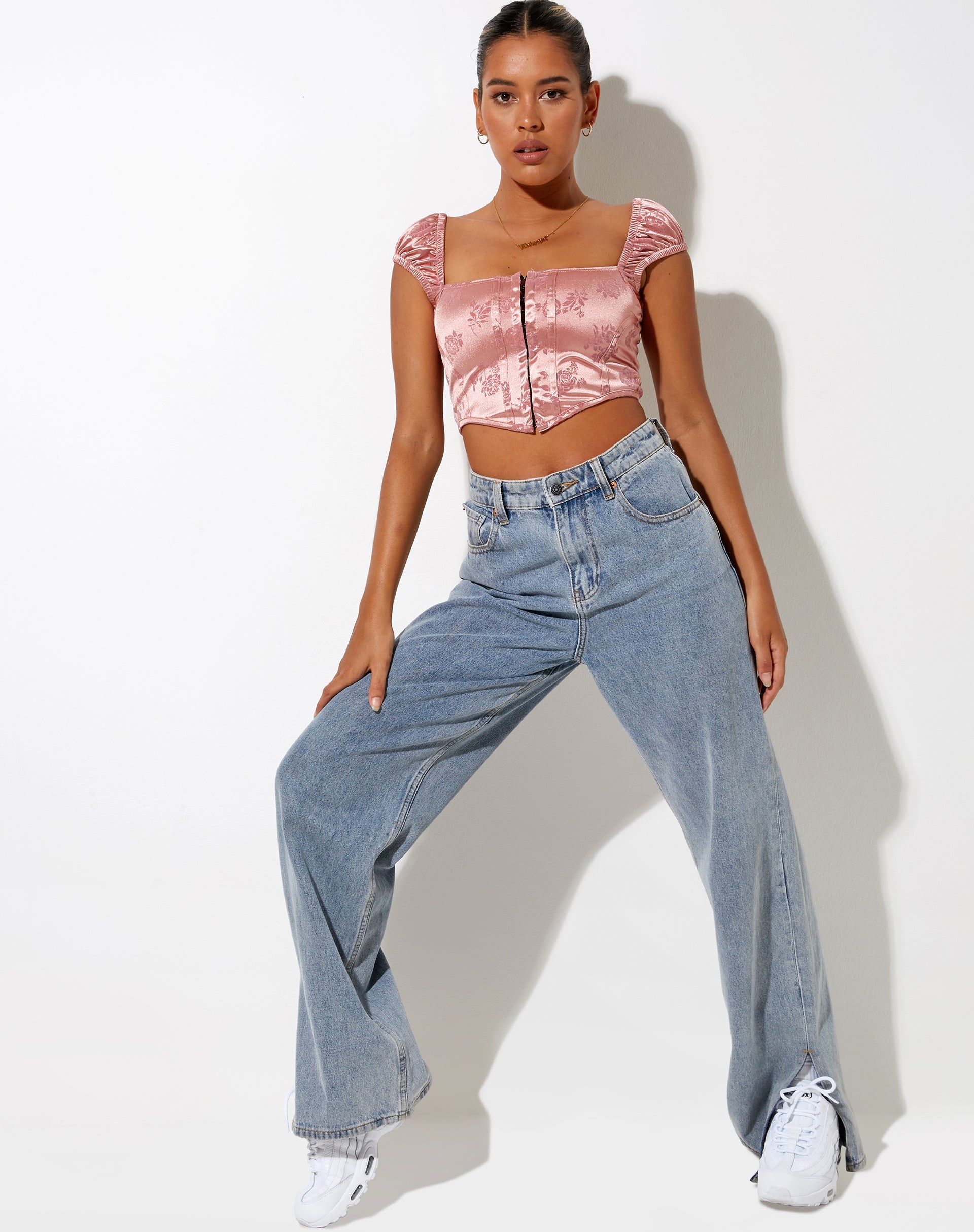 Bild von Silicia Korsett Top in Rose Flock Pale Pink