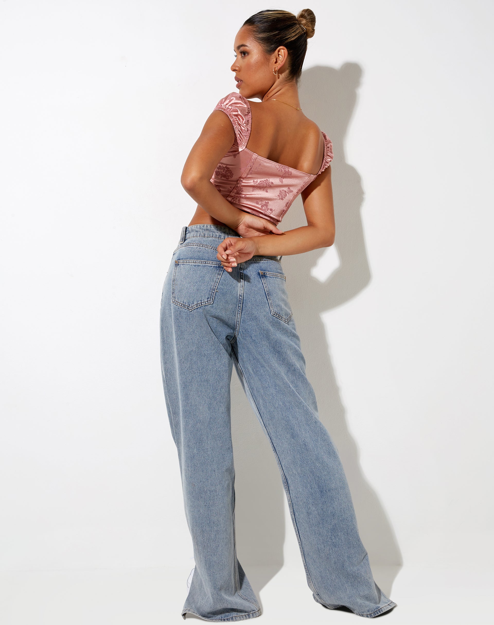 Bild von Silicia Korsett Top in Rose Flock Pale Pink