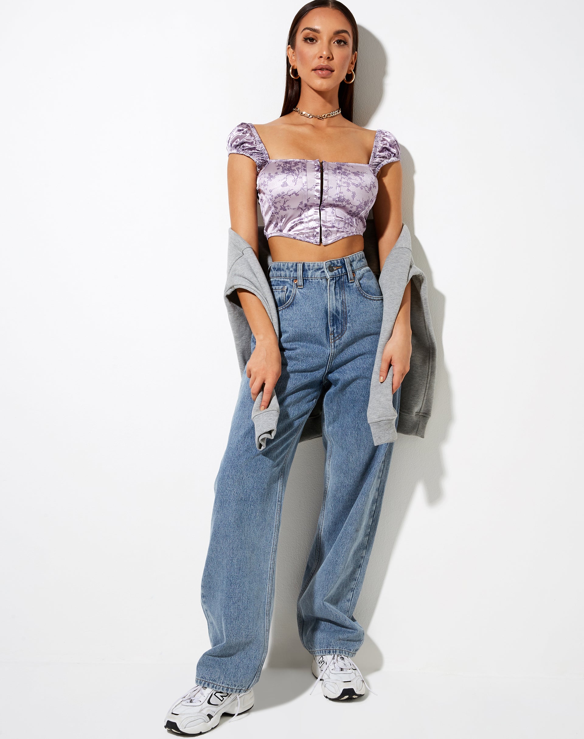 Bild von Silicia Korsett Top in Sakura Blossom Lilac
