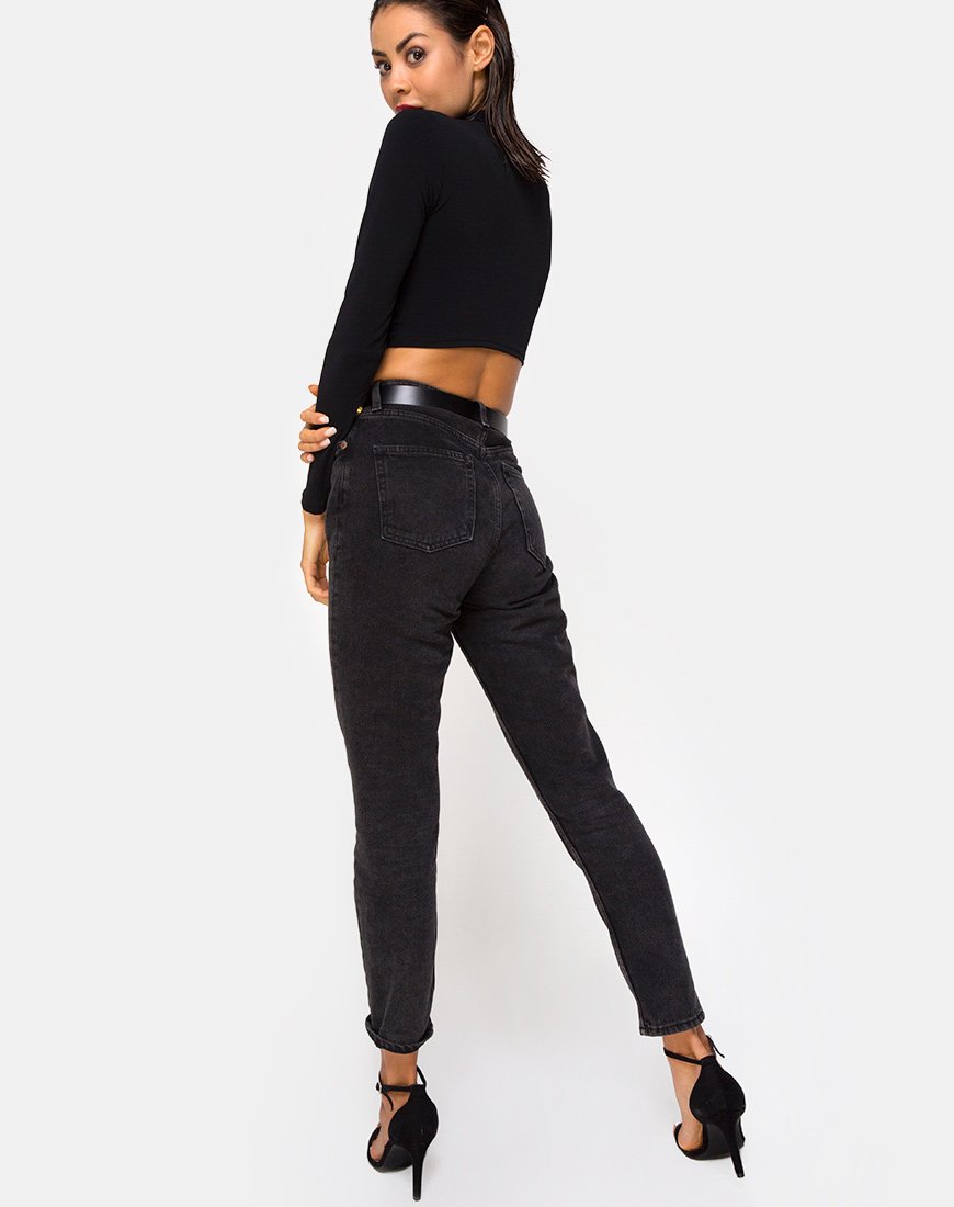 Bild von Sinex Crop Top in Schwarz