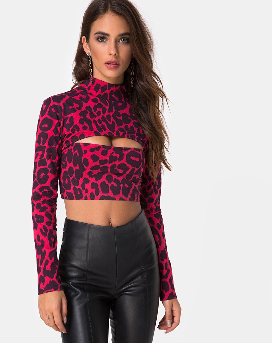 Sinex Top in Übergröße Jaguar Rot