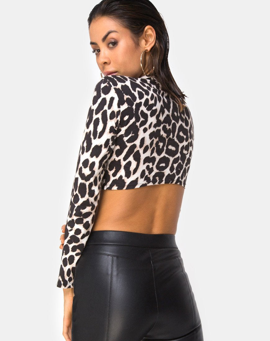 Bild von Sinex Cutout Crop Top in Übergröße Jaguar