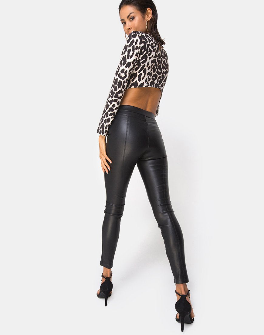 Bild von Sinex Cutout Crop Top in Übergröße Jaguar