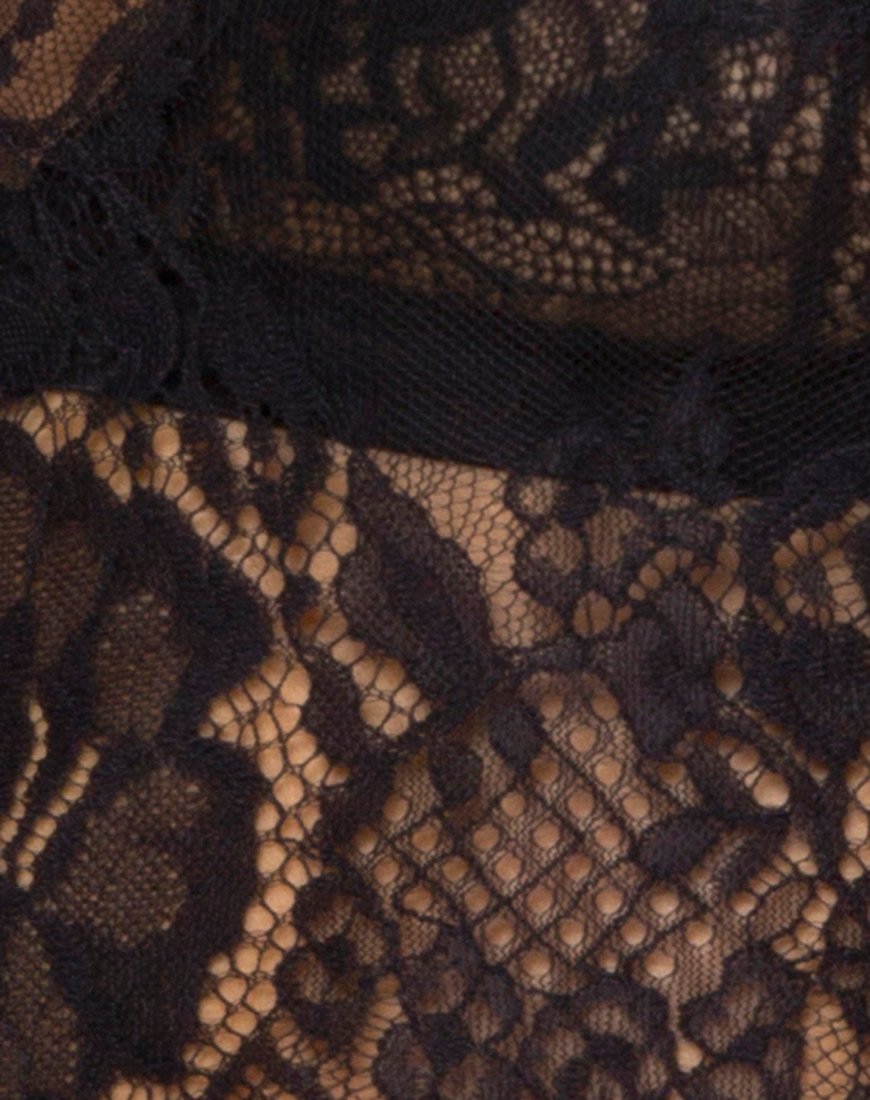 Bild von Sinhor Crop Top aus Spitze Schwarz