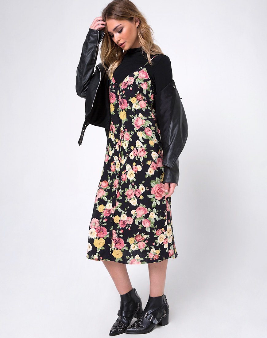 Bild von Sini Slip Dress in Vintage Bloom