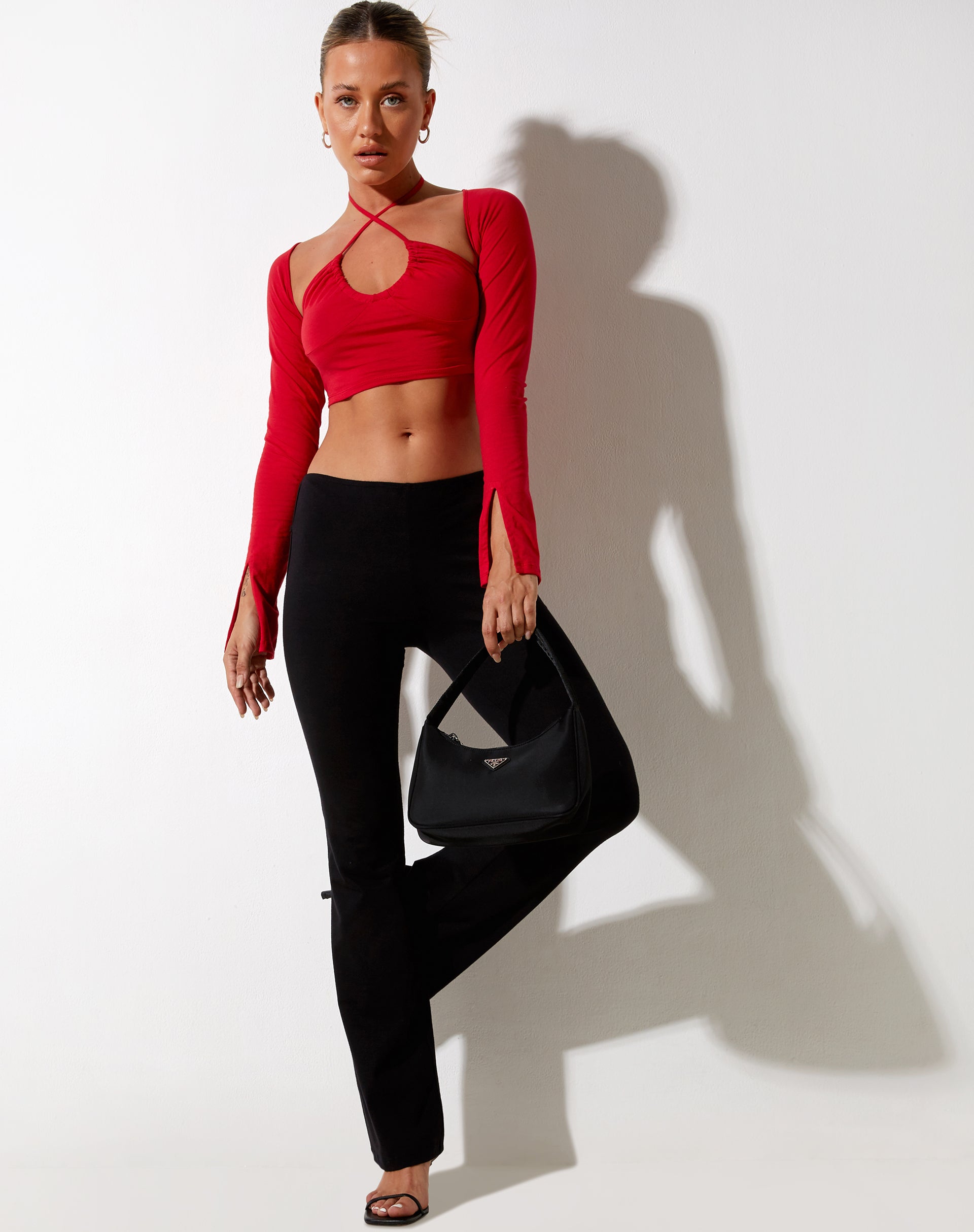 Bild von Sira Crop Top in Racing Rot