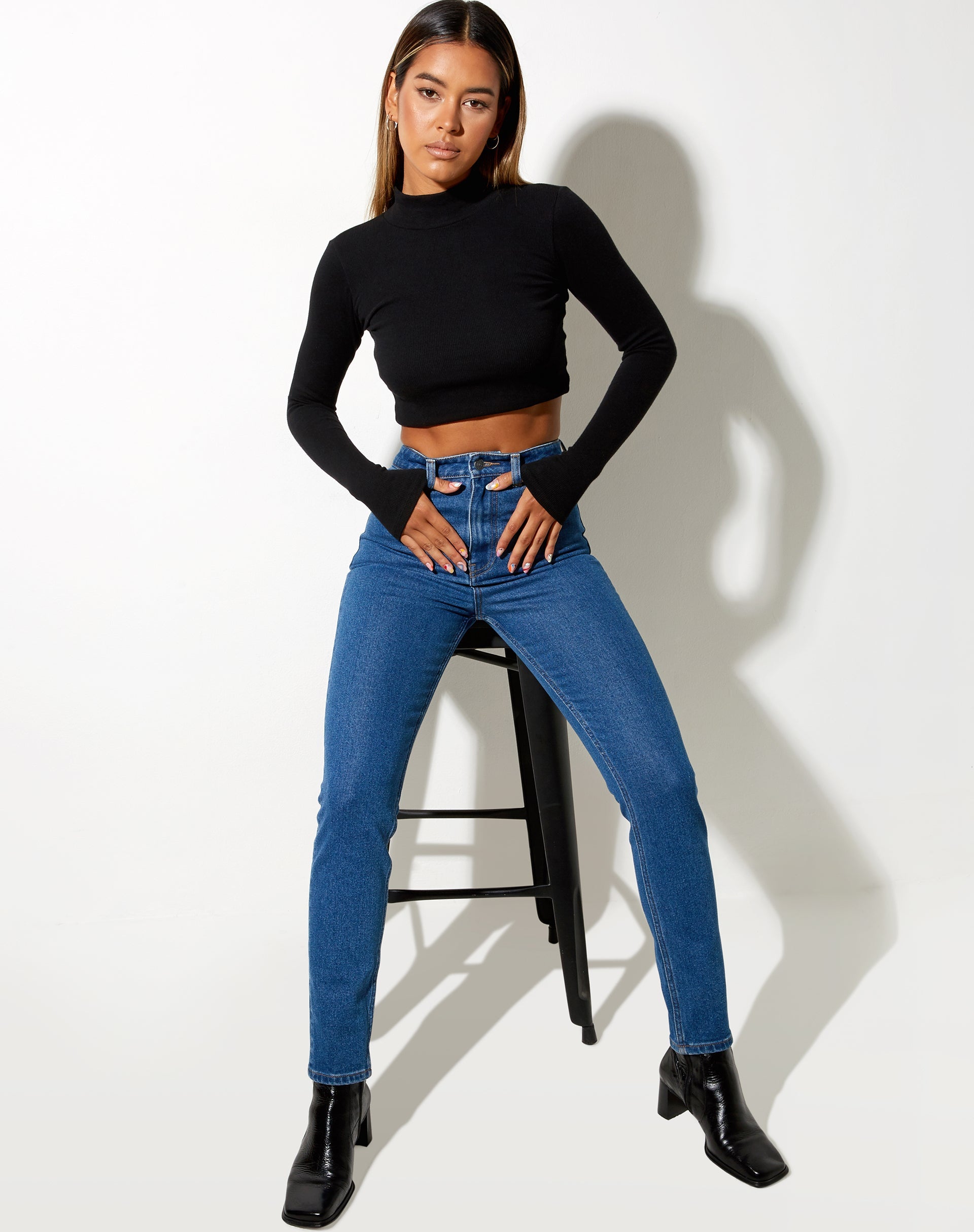 Bild von Slim Jeans in Indigoblau