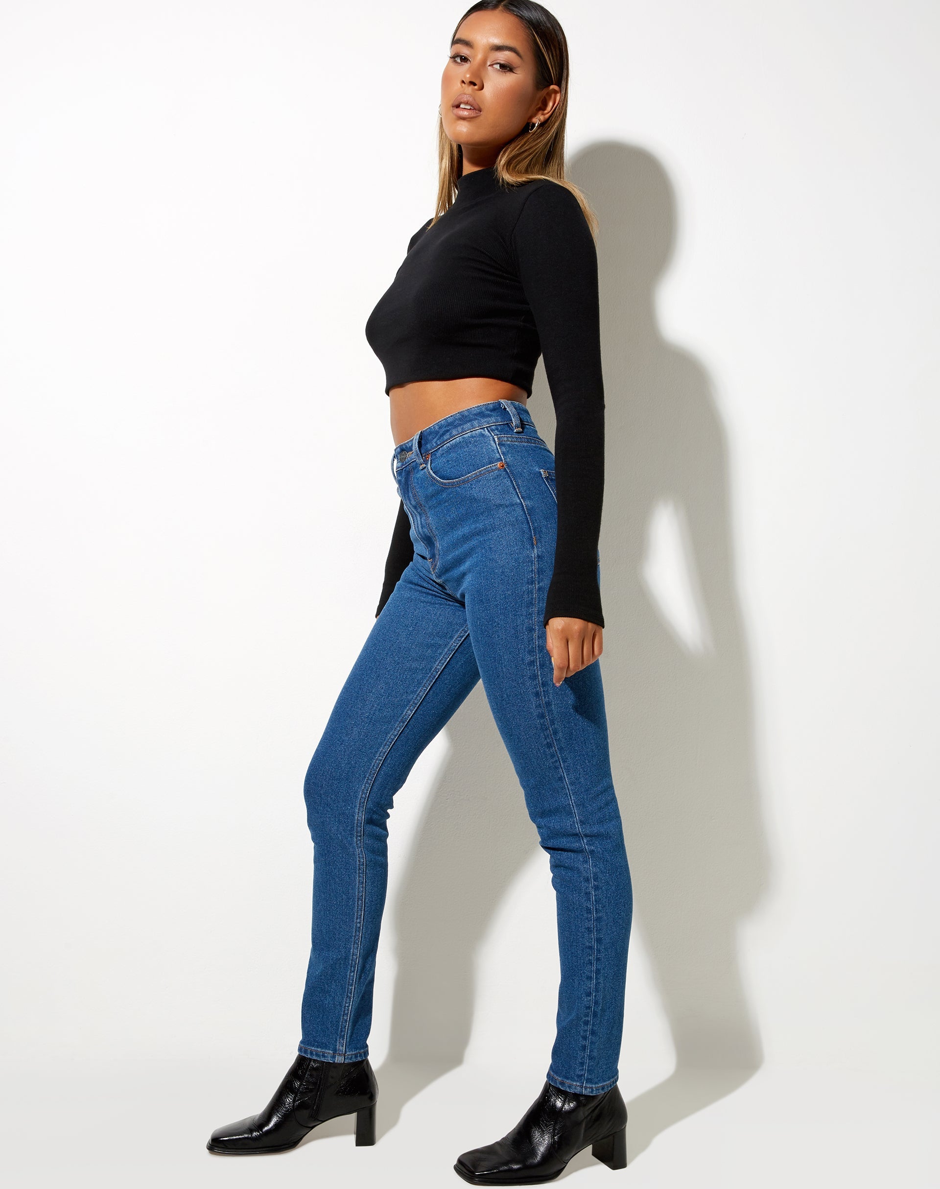 Bild von Slim Jeans in Indigoblau