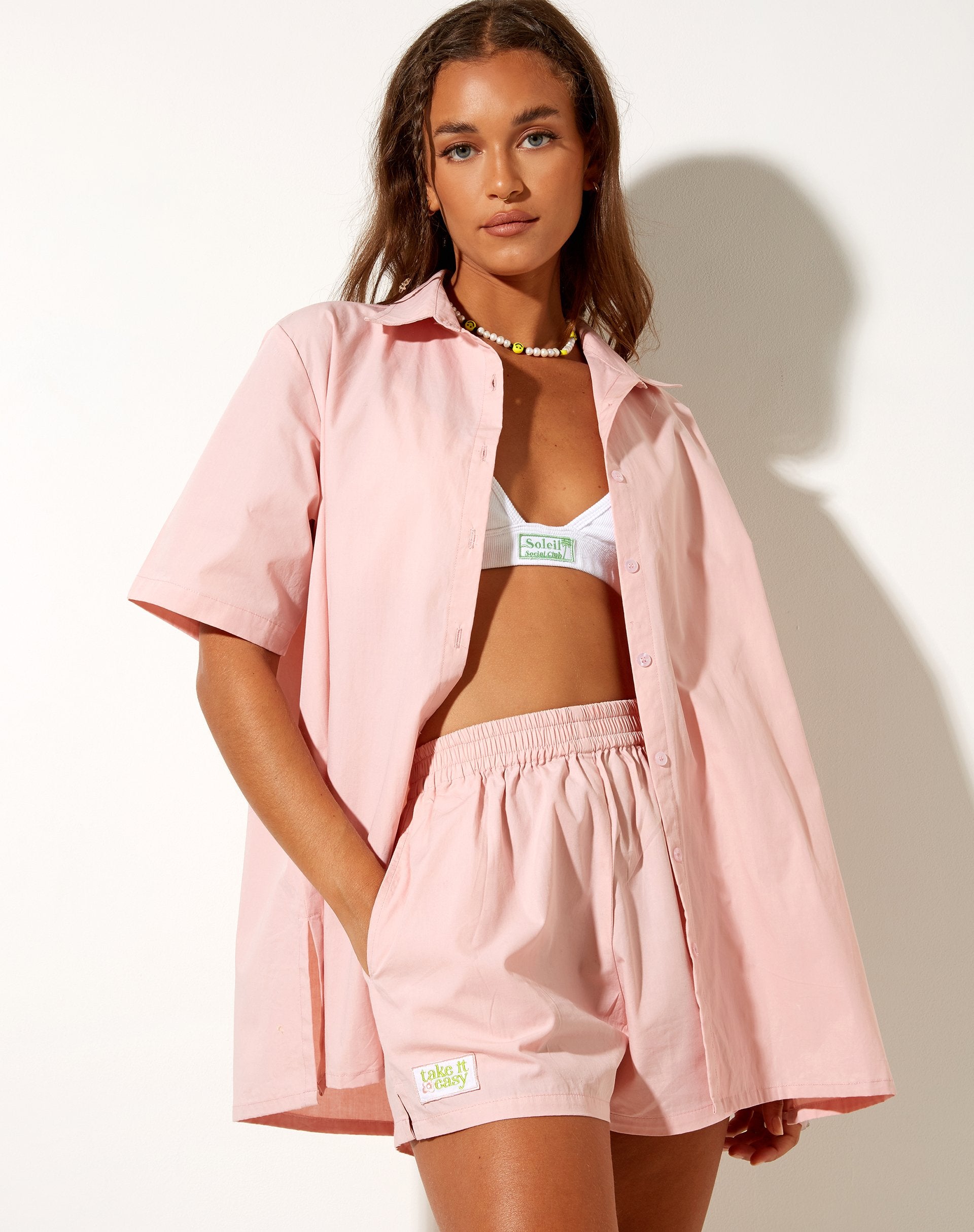 Bild von Lala Short in Popeline Pink Lady Take It Easy