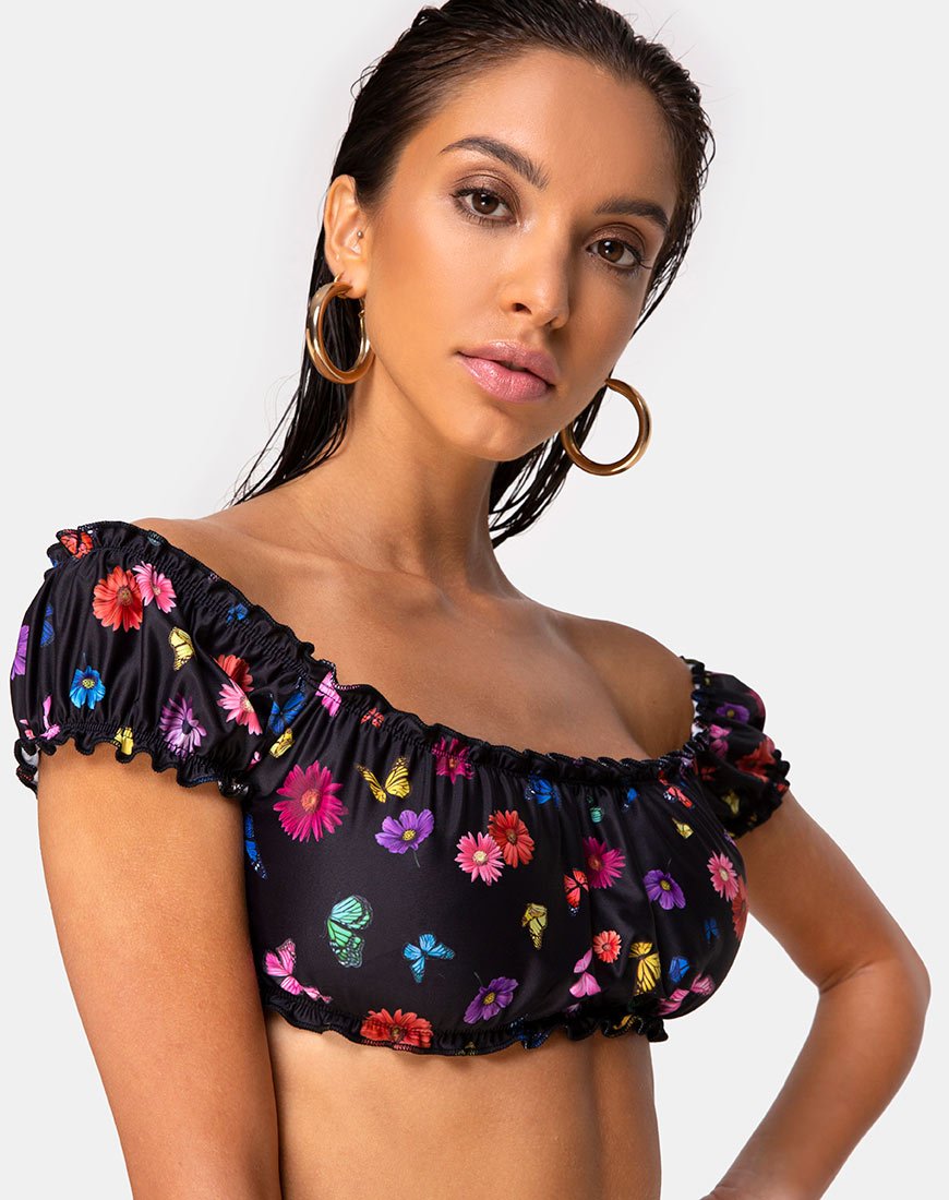 Bild von Sofia Bikinioberteil in Butterfly Floral