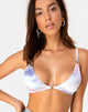 Bild von Soja Bralet mit Silber Ring in Pastell Tie Dye