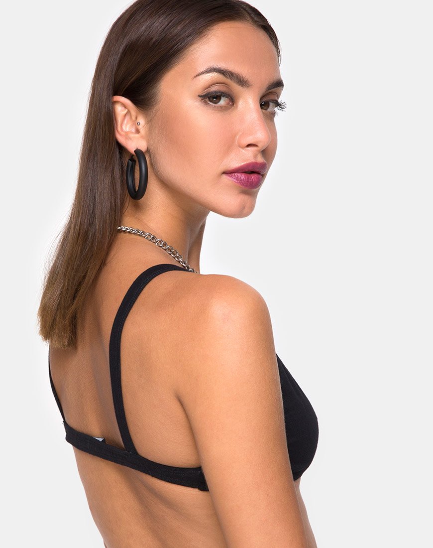 Soja Bralet in Schwarz