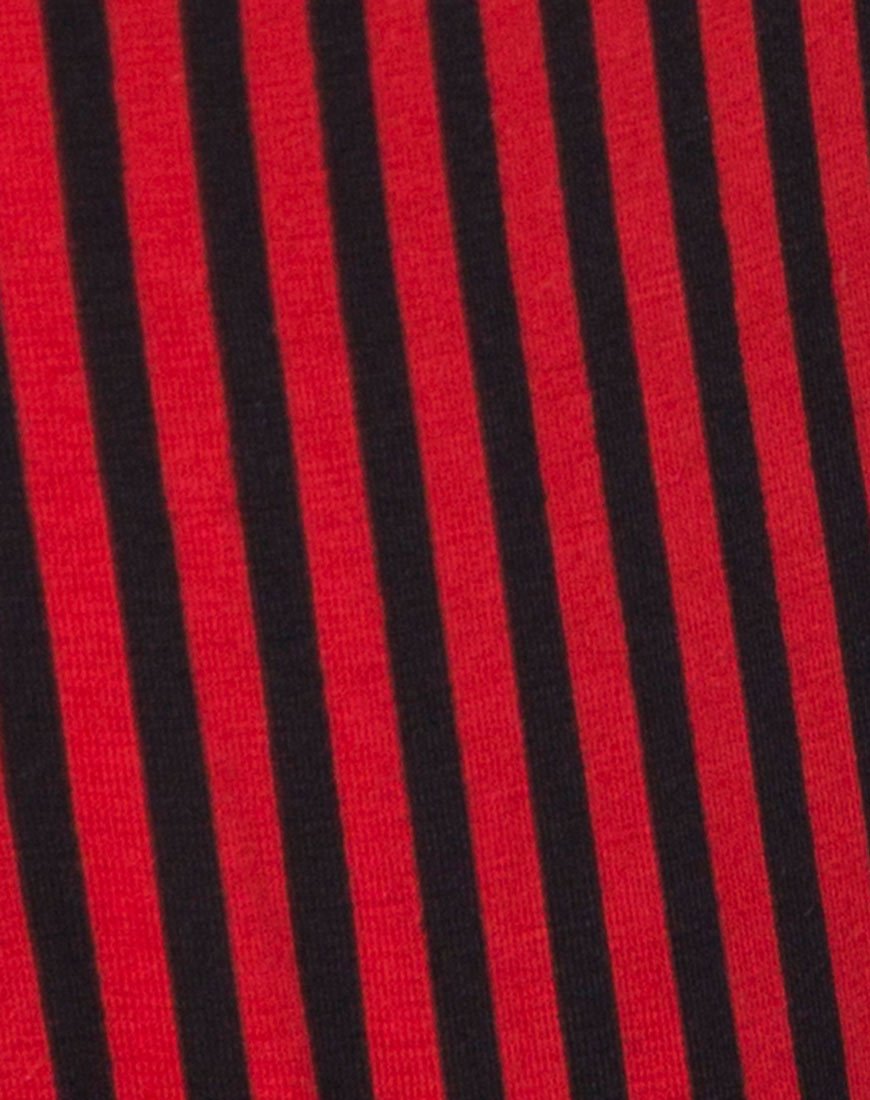 Image of Solemo Mieder in Mini-Streifen Rot und Schwarz