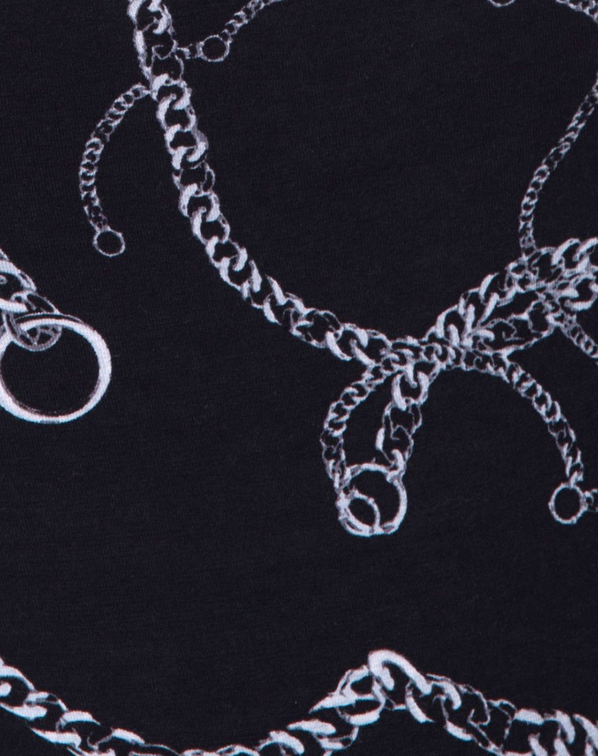 Image of Solemo Ausgeschnittenes Mieder aus Kette