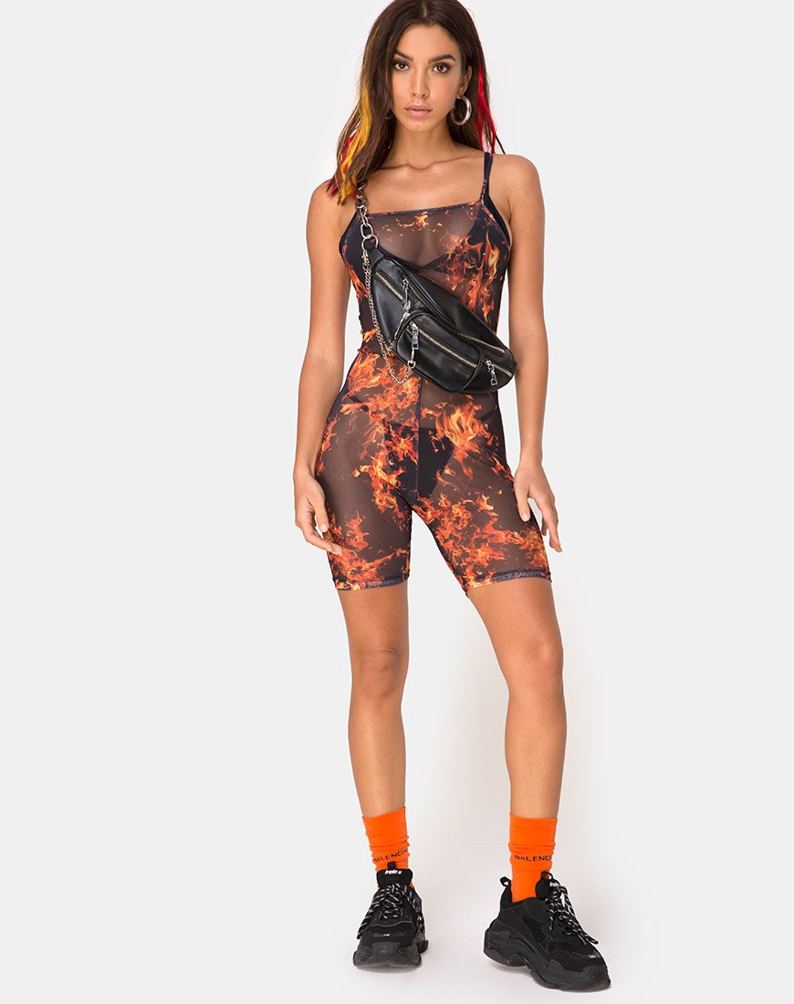 Bild von Solina Unitard in Fire Mesh