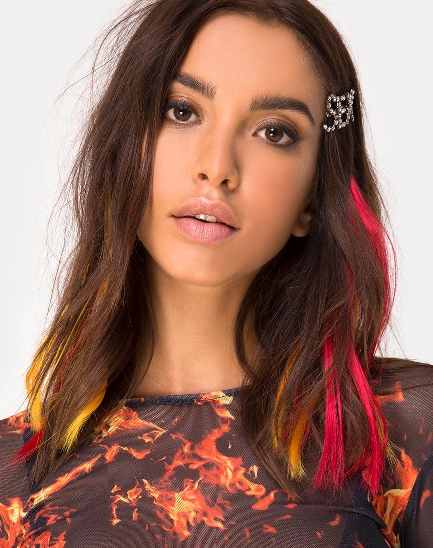 Haarverlängerung in gebranntem Flammenorange von The Unicorn Glow