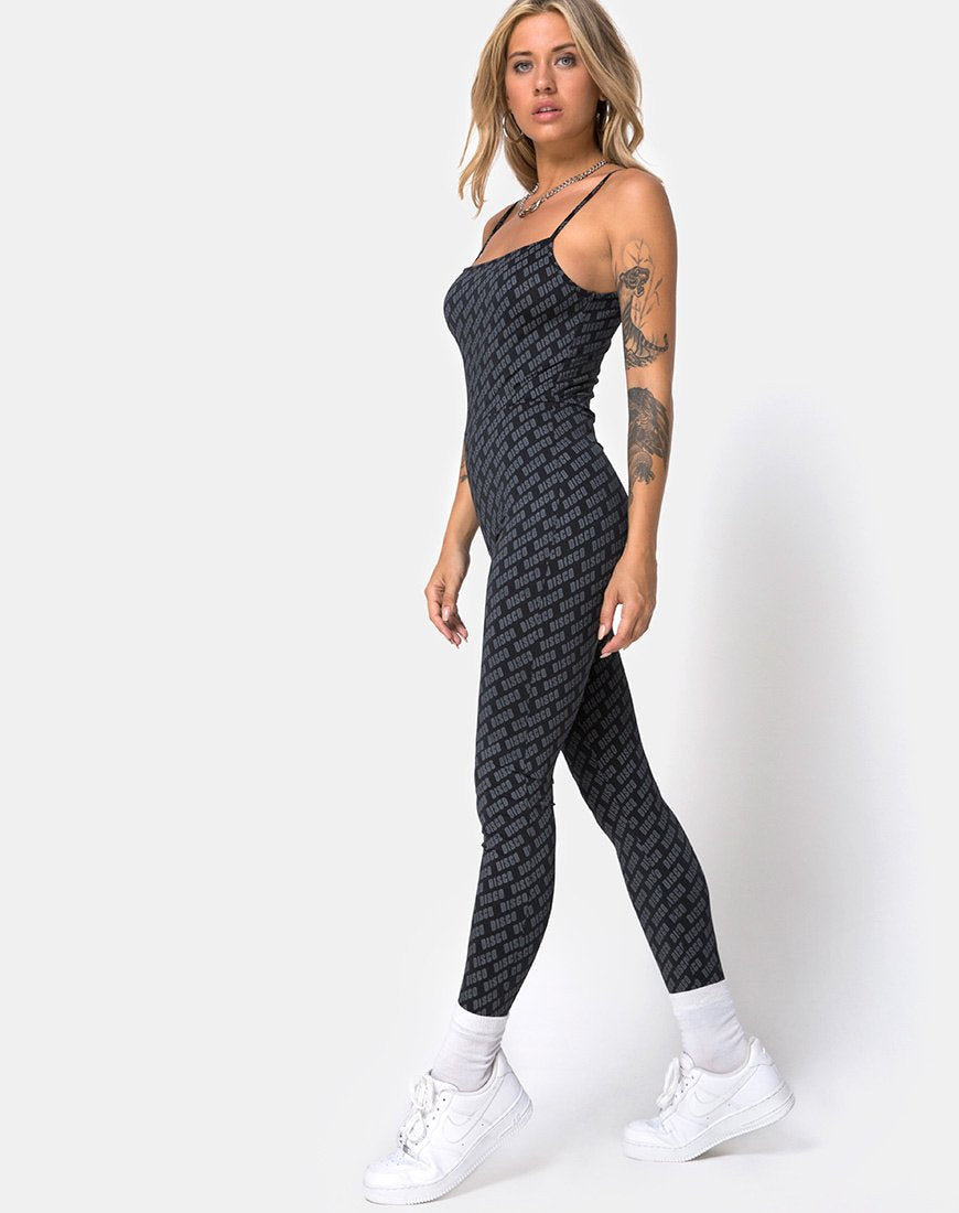 Bild von Solita Unitard in Diagonal Disco Silber