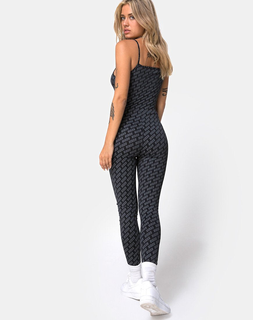 Bild von Solita Unitard in Diagonal Disco Silber