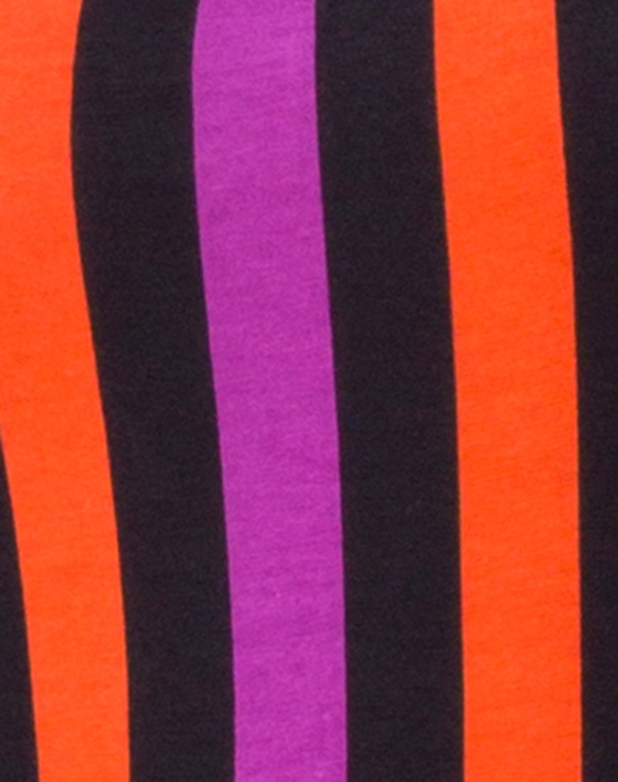 Bild von Solita Unitard in Violett und Orange gestreift