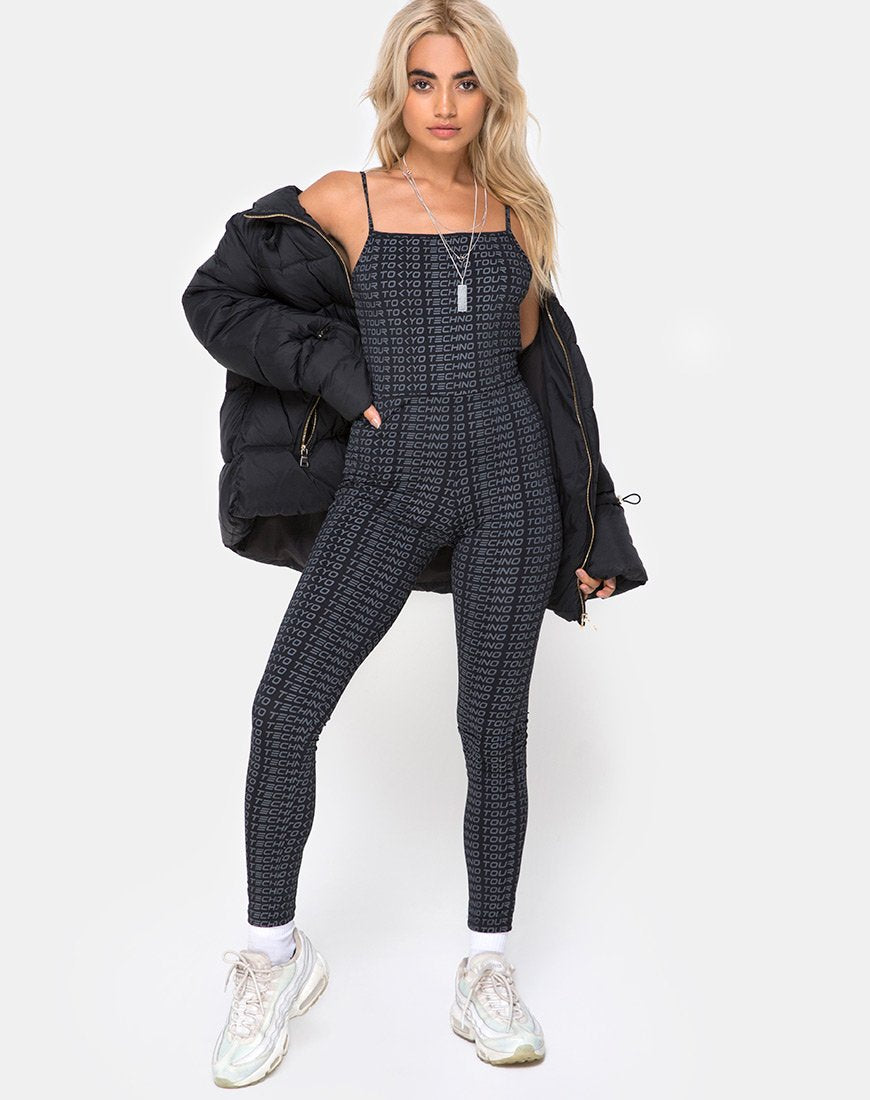 Bild von Solita Unitard in Tokyo Techno Tour Schwarz