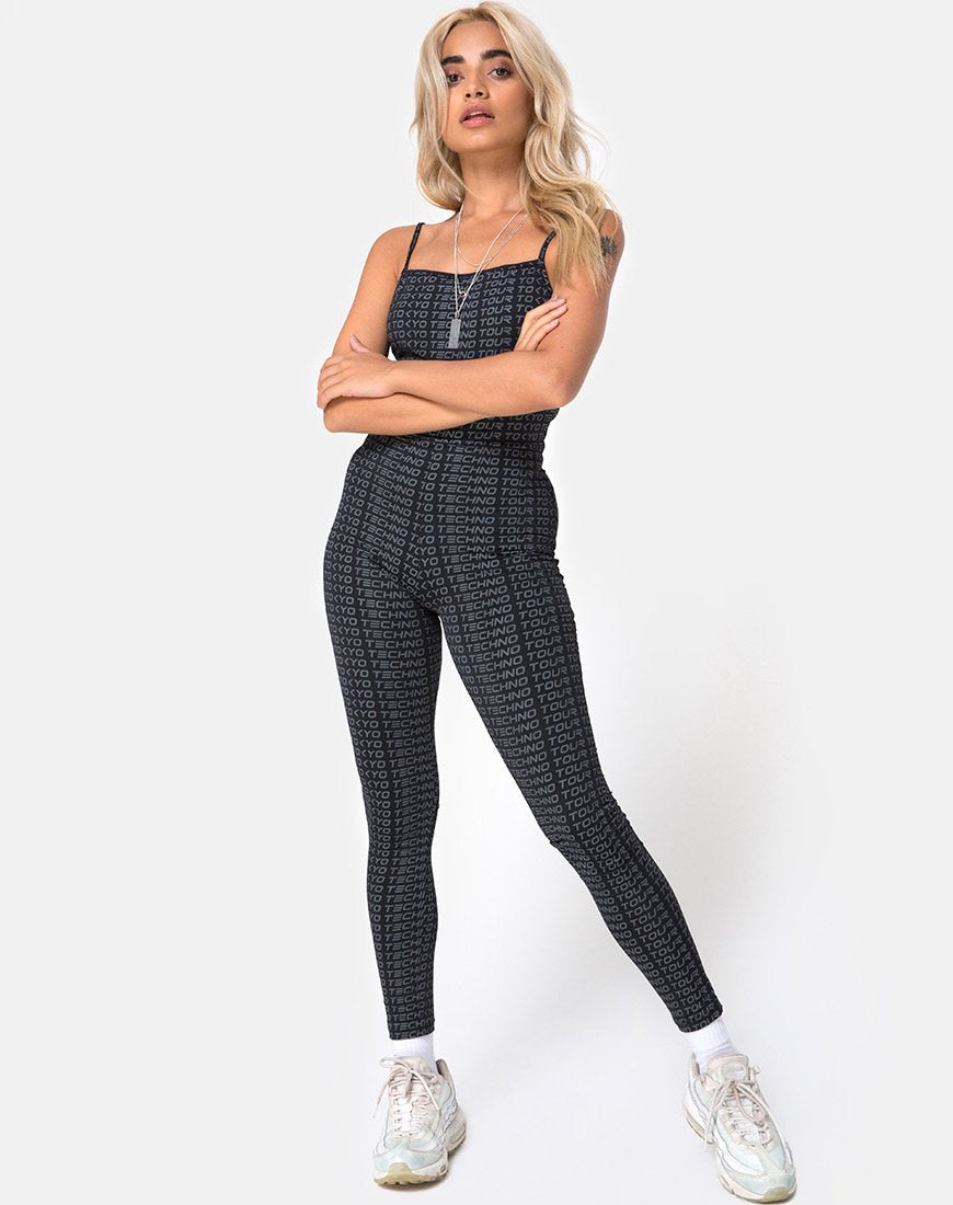 Bild von Solita Unitard in Tokyo Techno Tour Schwarz