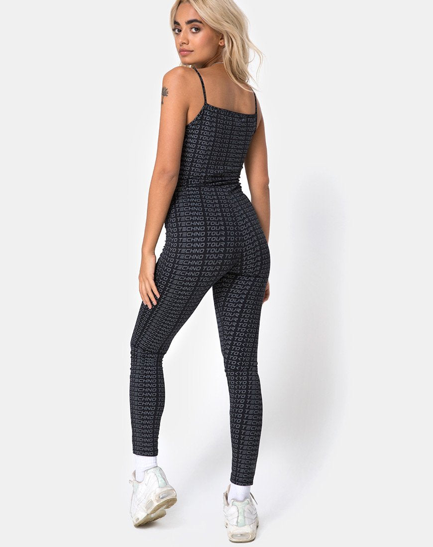 Bild von Solita Unitard in Tokyo Techno Tour Schwarz
