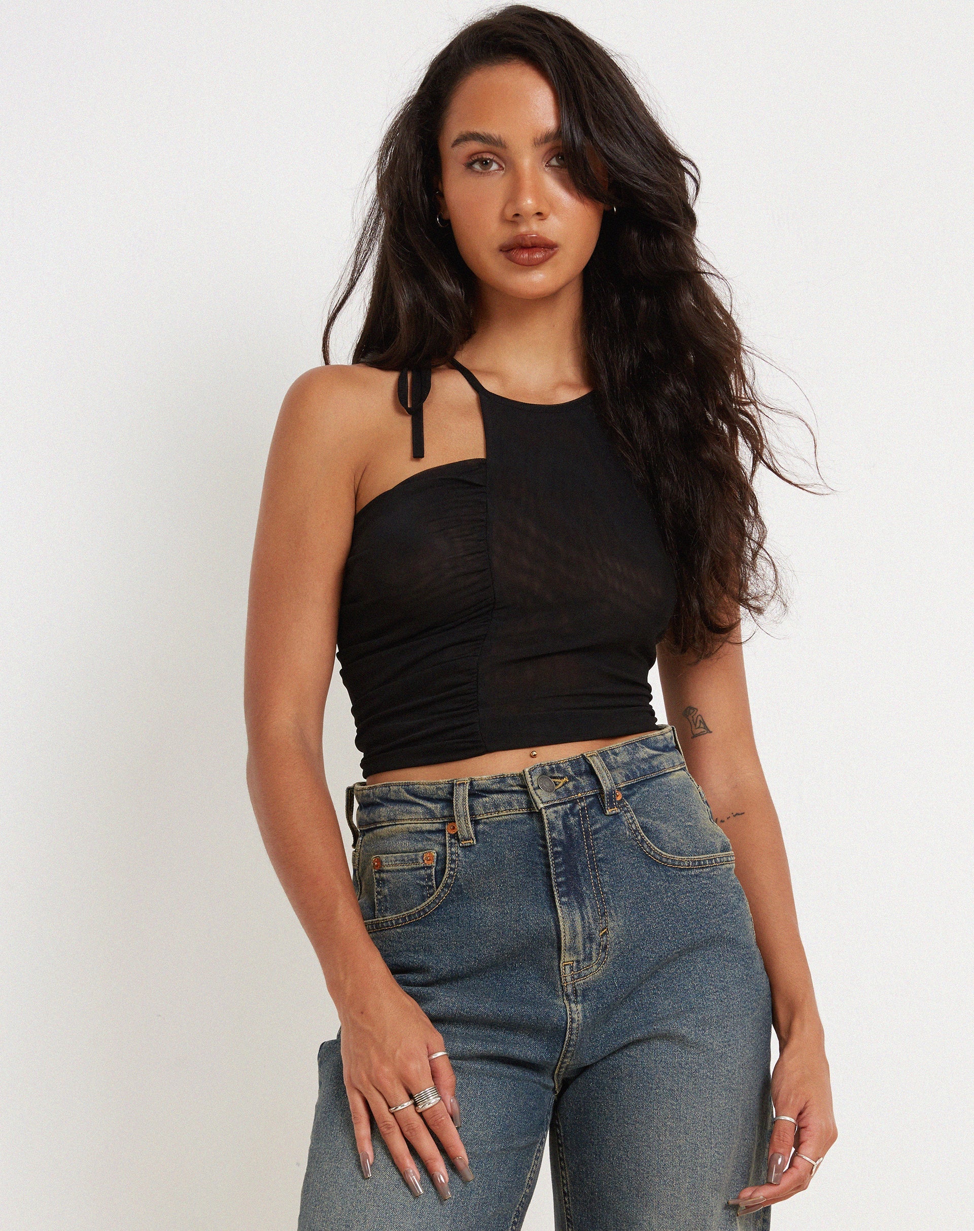 Bild von Sonja Crop Top in Schwarz